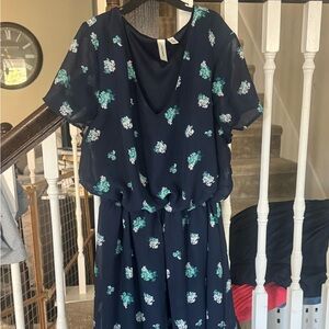 Floral Navy Dress